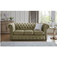 Product photograph of Chesterfield 3 Seater Fabric Malta Parchment 10 Sofa from Chesterfield Sofas