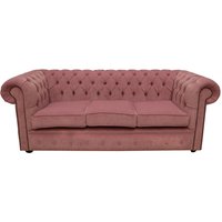 Product photograph of Chesterfield 3 Seater Pimlico Lilac Fabric Sofa Settee Bespoke In Classic Style from Chesterfield Sofas