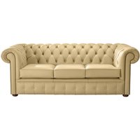 Product photograph of Chesterfield 3 Seater Shelly Angel Leather Sofa Bespoke In Classic Style from Chesterfield Sofas