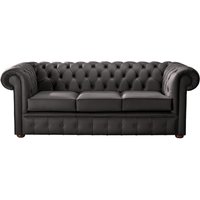Product photograph of Chesterfield 3 Seater Shelly Havannah Leather Sofa Bespoke In Classic Style from Chesterfield Sofas