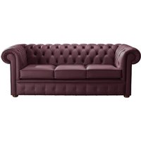 Product photograph of Chesterfield 3 Seater Shelly Philly Leather Sofa Bespoke In Classic Style from Chesterfield Sofas