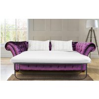 Product photograph of Chesterfield 3 Seater Sofa Bed Boutique Crush Purple Velvet Fabric In Balmoral Style from Chesterfield Sofas