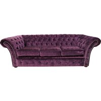 Product photograph of Chesterfield 3 Seater Sofa Modena Amethyst Purple Velvet In Balmoral Style from Chesterfield Sofas
