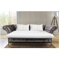 Product photograph of Chesterfield Handmade 3 Seater Sofa Bed Senso Fossil Velvet Fabric In Balmoral Style from Chesterfield Sofas