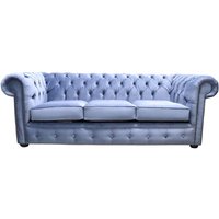 Product photograph of Chesterfield Handmade 3 Seater Sofa Medici Air Force Blue Fabric In Classic Style from Chesterfield Sofas