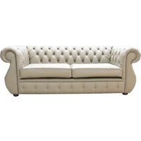 Product photograph of Chesterfield Handmade 3 Seater Sofa Shelly Ash Real Leather In Kimberley Style from Chesterfield Sofas