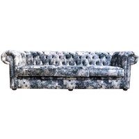 Product photograph of Chesterfield Handmade 4 Seater Sofa Abstract Print Soft Fabric In Classic Style from Chesterfield Sofas