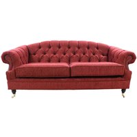 Product photograph of Chesterfield Handmade Merton 3 Seater Sofa Camden Wine Red Real Fabric from Chesterfield Sofas