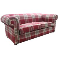 Product photograph of Chesterfield Tartan 1930 039 S 3 Seater Sofa Balmoral Red Fabric In Classic Style from Chesterfield Sofas