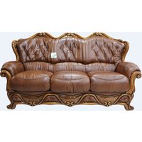 Product photograph of Dante Original 3 Seater Sofa Settee Italian Tabak Brown Real Leather from Chesterfield Sofas