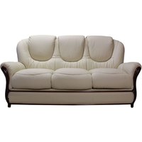 Product photograph of Juliet Handmade 3 Seater Sofa Settee Genuine Italian Cream Real Leather from Chesterfield Sofas