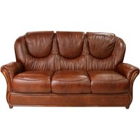 Product photograph of Juliet Handmade 3 Seater Sofa Settee Genuine Italian Tabak Brown Real Leather from Chesterfield Sofas