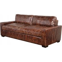 Product photograph of Montana Vintage 3 Seater Settee Sofa Distressed Real Leather from Chesterfield Sofas