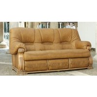 Product photograph of Oropesa Custom Made 3 Seater Sofa Settee Italian Camel Real Leather from Chesterfield Sofas