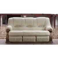 Product photograph of Oropesa Custom Made 3 Seater Sofa Settee Italian Hielo Real Leather from Chesterfield Sofas