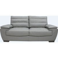 Product photograph of Pavia Handmade 3 Seater Sofa Settee Genuine Italian Light Grey Real Leather from Chesterfield Sofas