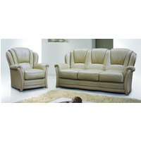 Product photograph of Pisa Handmade 3 Seater Armchair Sofa Settee Italian Nut Real Leather from Chesterfield Sofas