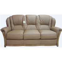 Product photograph of Pisa Handmade 3 Seater Sofa Settee Genuine Italian Bark Real Leather from Chesterfield Sofas