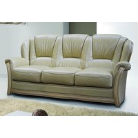 Product photograph of Pisa Handmade 3 Seater Sofa Settee Genuine Italian Nut Real Leather from Chesterfield Sofas