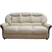 Product photograph of Ravenna Handmade 3 Seater Sofa Settee Italian Cream Real Leather from Chesterfield Sofas