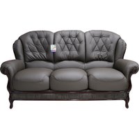 Product photograph of Venice Handmade 3 Seater Sofa Genuine Italian Chocolate Brown Real Leather from Chesterfield Sofas