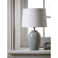 Product photograph of Ribbed Crackle Glaze Table Lamp from Cox and Cox