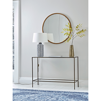 Product photograph of Villette Console Table - Burnished Brass from Cox and Cox