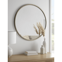 Product photograph of Burnished Silver Bevelled Round Mirror - Large from Cox and Cox