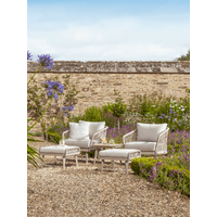 Product photograph of Woven Rope Chair Footstool Set from Cox and Cox