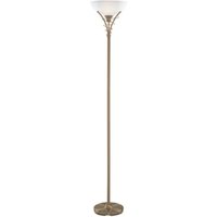 Product photograph of Linea Antique Brass Twist Floor Lamp from Furniture in Fashion