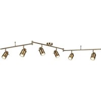 Product photograph of Beautiful Six Light Antique Brass Bathroom Spot Split-bar from Furniture in Fashion