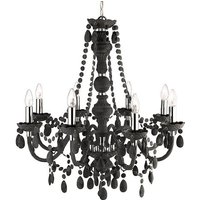 Product photograph of Marie Therese 8 Lamp Grey Chandelier Ceiling Light from Furniture in Fashion