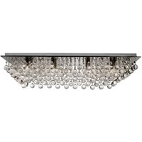 Product photograph of Hanna 8 Lamp Chrome Finish Semi Flush Ceiling Light from Furniture in Fashion