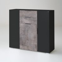 Product photograph of Clovis 3 Drawers Chests In Lave Front And Carcase With Concrete from Furniture in Fashion