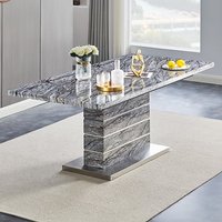 Product photograph of Parini Small Extending Dining Table In Melange Marble Effect from Furniture in Fashion