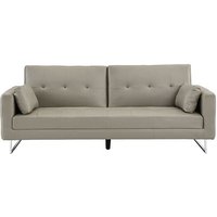 Product photograph of Paris Faux Leather 3 Seater Sofa Bed In Grey from Furniture in Fashion