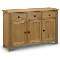 Product photograph of Aaralyn Wooden Sideboard With 3 Doors 3 Drawers In Waxed Oak from Furniture in Fashion