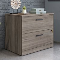 Product photograph of Aberdare Wooden Office Cabinet With 2 Drawers In Hudson Elm from Furniture in Fashion