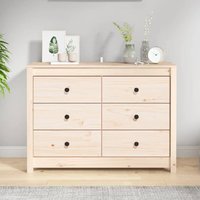 Product photograph of Abilene Wooden Chest Of 6 Drawers In Natural from Furniture in Fashion