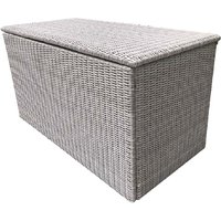 Product photograph of Abobo Rattan Outdoor Storage Box In Grey from Furniture in Fashion