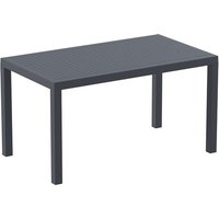 Product photograph of Aboyne Outdoor Rectangular 140cm Dining Table In Dark Grey from Furniture in Fashion