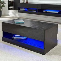 Product photograph of Goole Led High Gloss Coffee Table In Black from Furniture in Fashion