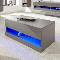 Product photograph of Goole Led High Gloss Coffee Table In Grey from Furniture in Fashion