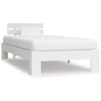 Product photograph of Absecon Wooden Single Bed In White from Furniture in Fashion