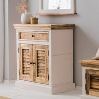 Product photograph of Accra Solid Mango Wood Sideboard With 2 Doors 1 Drawer In Oak from Furniture in Fashion