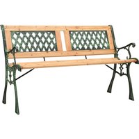 Product photograph of Adyta Outdoor Wooden Cross Design Seating Bench In Natural from Furniture in Fashion