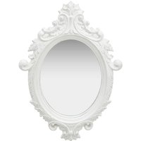 Product photograph of Airlia Castle Style Wall Mirror In White from Furniture in Fashion