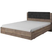 Product photograph of Akron Wooden King Size Bed In Grande Oak from Furniture in Fashion