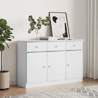Product photograph of Akron Wooden Sideboard With 3 Doors 3 Drawers In White from Furniture in Fashion