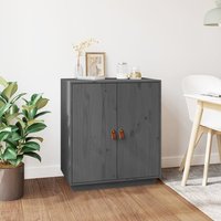 Product photograph of Alawi Pine Wood Sideboard With 2 Doors In Grey from Furniture in Fashion